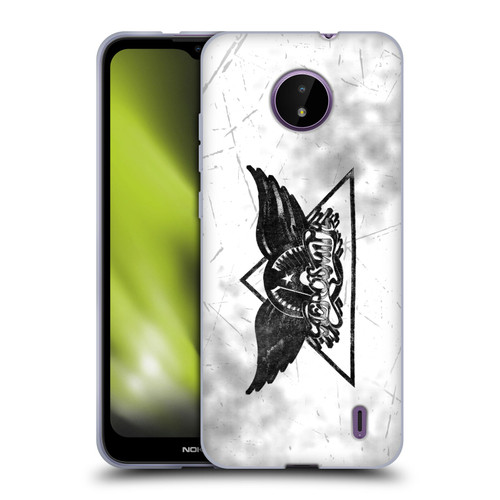 Aerosmith Black And White Triangle Winged Logo Soft Gel Case for Nokia C10 / C20