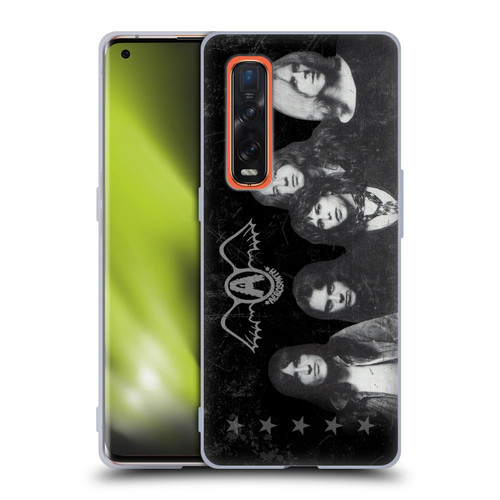 Aerosmith Black And White Vintage Photo Soft Gel Case for OPPO Find X2 Pro 5G