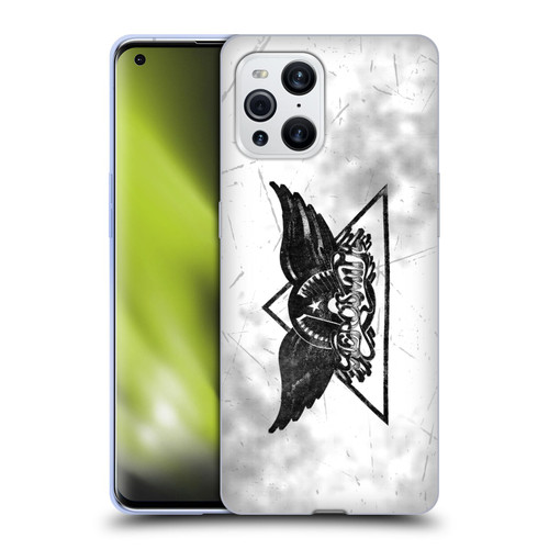 Aerosmith Black And White Triangle Winged Logo Soft Gel Case for OPPO Find X3 / Pro