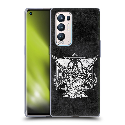 Aerosmith Black And White 1987 Permanent Vacation Soft Gel Case for OPPO Find X3 Neo / Reno5 Pro+ 5G