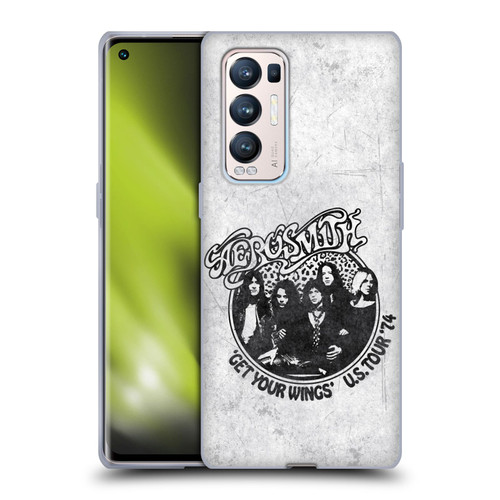 Aerosmith Black And White Get Your Wings US Tour Soft Gel Case for OPPO Find X3 Neo / Reno5 Pro+ 5G