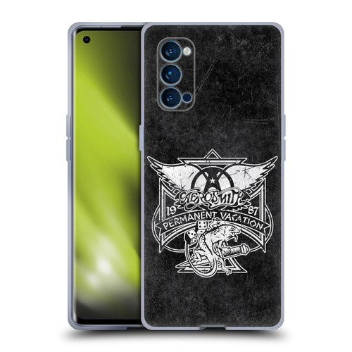 Aerosmith Black And White 1987 Permanent Vacation Soft Gel Case for OPPO Reno 4 Pro 5G