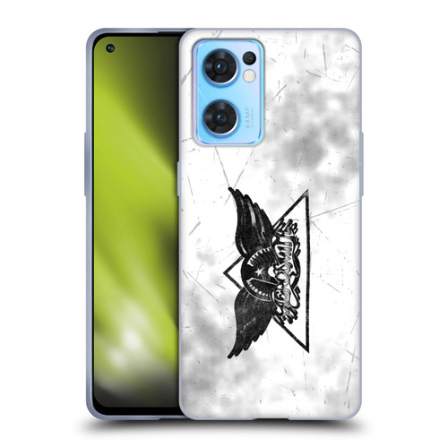 Aerosmith Black And White Triangle Winged Logo Soft Gel Case for OPPO Reno7 5G / Find X5 Lite