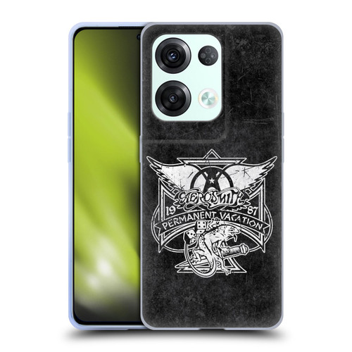 Aerosmith Black And White 1987 Permanent Vacation Soft Gel Case for OPPO Reno8 Pro