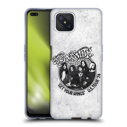 Aerosmith Black And White Get Your Wings US Tour Soft Gel Case for OPPO Reno4 Z 5G