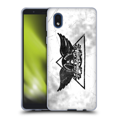 Aerosmith Black And White Triangle Winged Logo Soft Gel Case for Samsung Galaxy A01 Core (2020)