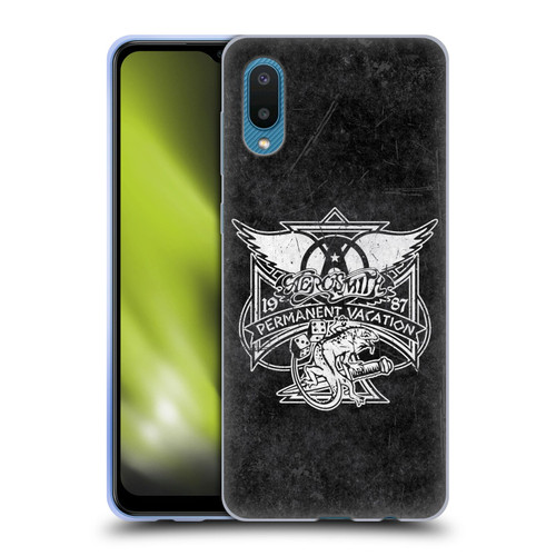Aerosmith Black And White 1987 Permanent Vacation Soft Gel Case for Samsung Galaxy A02/M02 (2021)
