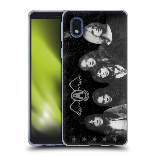 Aerosmith Black And White Vintage Photo Soft Gel Case for Samsung Galaxy A01 Core (2020)