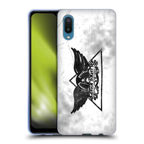 Aerosmith Black And White Triangle Winged Logo Soft Gel Case for Samsung Galaxy A02/M02 (2021)