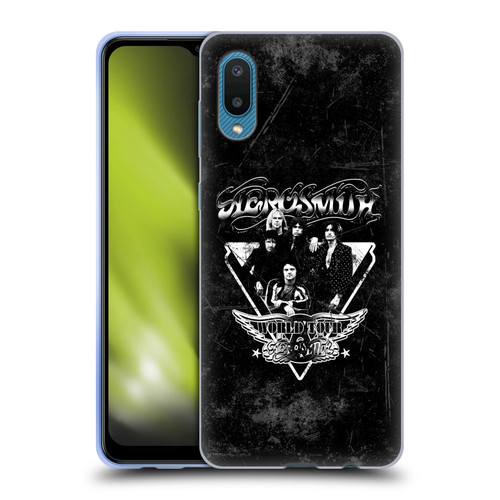Aerosmith Black And White World Tour Soft Gel Case for Samsung Galaxy A02/M02 (2021)