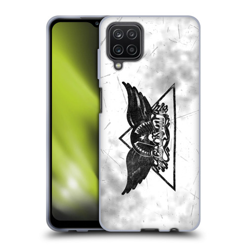 Aerosmith Black And White Triangle Winged Logo Soft Gel Case for Samsung Galaxy A12 (2020)