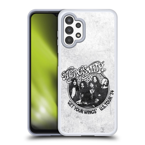 Aerosmith Black And White Get Your Wings US Tour Soft Gel Case for Samsung Galaxy A13 (2022)