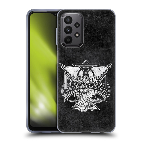 Aerosmith Black And White 1987 Permanent Vacation Soft Gel Case for Samsung Galaxy A23 / 5G (2022)