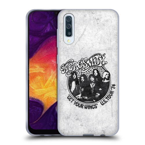 Aerosmith Black And White Get Your Wings US Tour Soft Gel Case for Samsung Galaxy A50/A30s (2019)