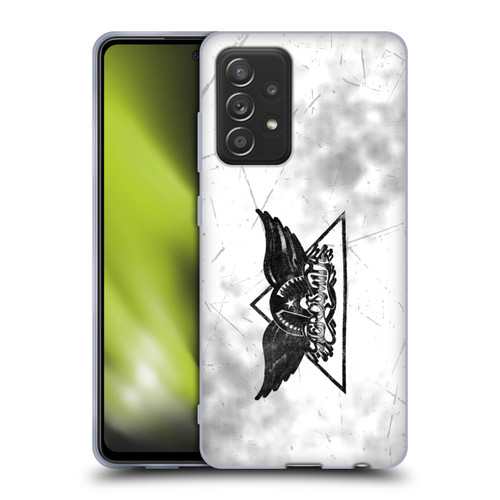 Aerosmith Black And White Triangle Winged Logo Soft Gel Case for Samsung Galaxy A52 / A52s / 5G (2021)