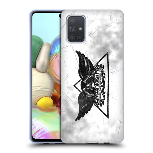 Aerosmith Black And White Triangle Winged Logo Soft Gel Case for Samsung Galaxy A71 (2019)