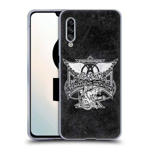 Aerosmith Black And White 1987 Permanent Vacation Soft Gel Case for Samsung Galaxy A90 5G (2019)