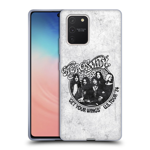 Aerosmith Black And White Get Your Wings US Tour Soft Gel Case for Samsung Galaxy S10 Lite