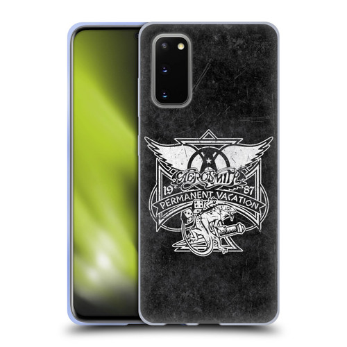 Aerosmith Black And White 1987 Permanent Vacation Soft Gel Case for Samsung Galaxy S20 / S20 5G