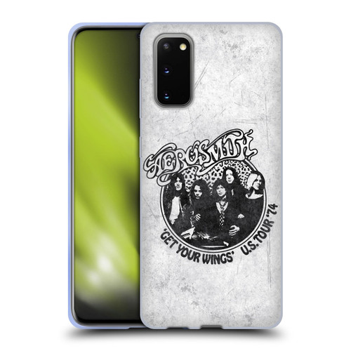 Aerosmith Black And White Get Your Wings US Tour Soft Gel Case for Samsung Galaxy S20 / S20 5G