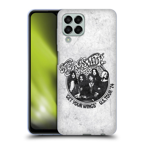 Aerosmith Black And White Get Your Wings US Tour Soft Gel Case for Samsung Galaxy M33 (2022)