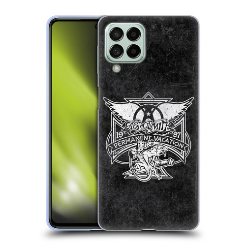 Aerosmith Black And White 1987 Permanent Vacation Soft Gel Case for Samsung Galaxy M53 (2022)
