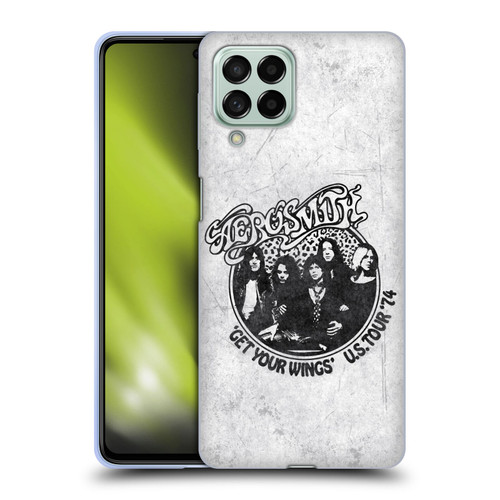 Aerosmith Black And White Get Your Wings US Tour Soft Gel Case for Samsung Galaxy M53 (2022)