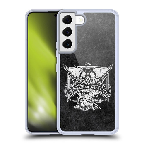 Aerosmith Black And White 1987 Permanent Vacation Soft Gel Case for Samsung Galaxy S22 5G