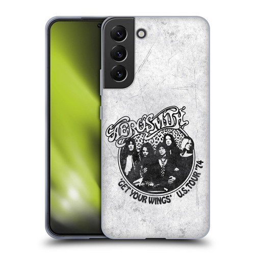 Aerosmith Black And White Get Your Wings US Tour Soft Gel Case for Samsung Galaxy S22+ 5G