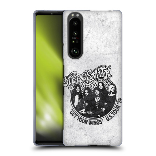 Aerosmith Black And White Get Your Wings US Tour Soft Gel Case for Sony Xperia 1 III