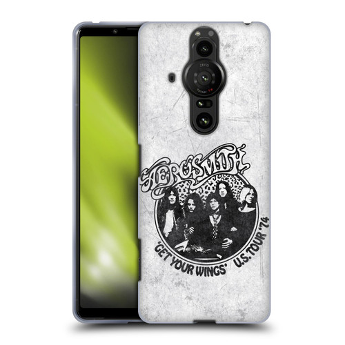 Aerosmith Black And White Get Your Wings US Tour Soft Gel Case for Sony Xperia Pro-I