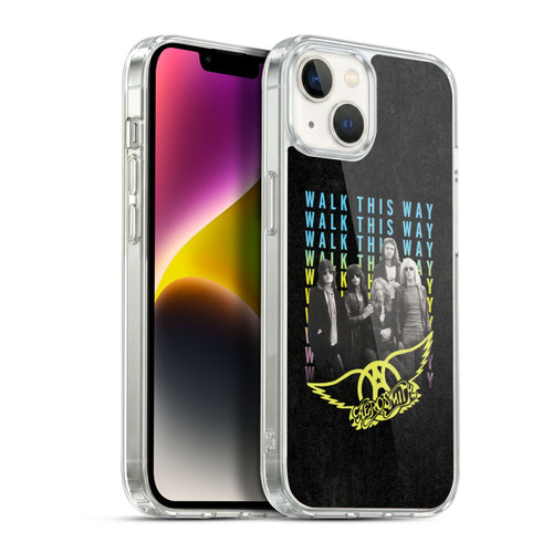 Aerosmith Classics Walk This Way Soft Gel Case for Apple iPhone 14 Plus & MagSafe