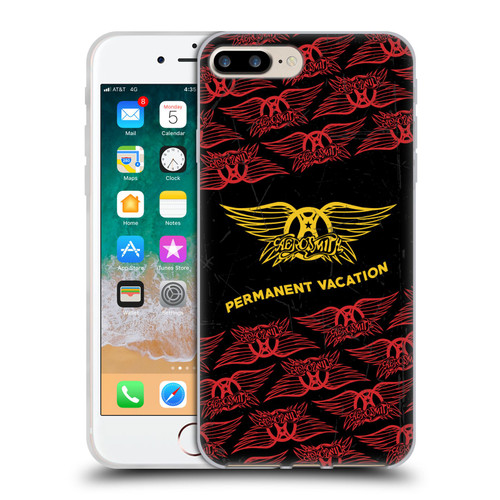 Aerosmith Classics Permanent Vacation Soft Gel Case for Apple iPhone 7 Plus / iPhone 8 Plus