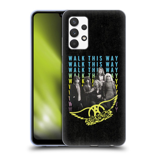 Aerosmith Classics Walk This Way Soft Gel Case for Samsung Galaxy A32 (2021)