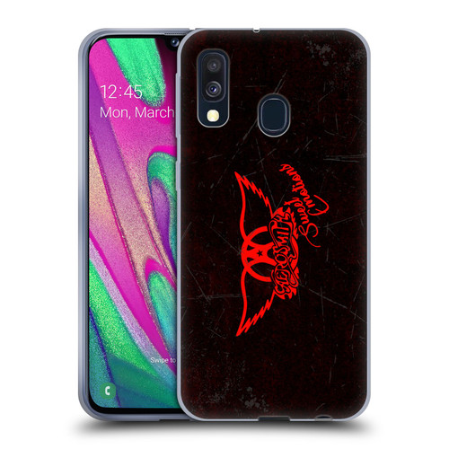 Aerosmith Classics Red Winged Sweet Emotions Soft Gel Case for Samsung Galaxy A40 (2019)