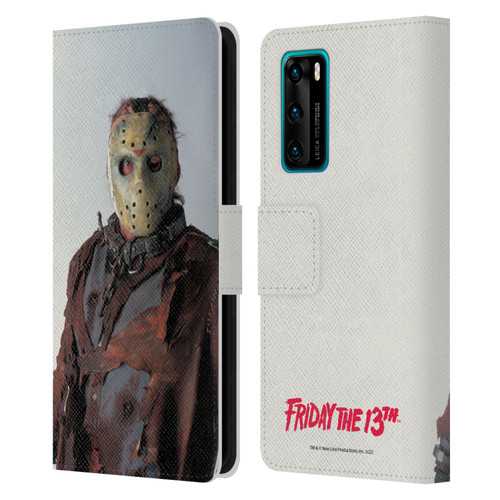 Friday the 13th: Jason X Comic Art And Logos Jason Leather Book Wallet Case Cover For Huawei P40 5G