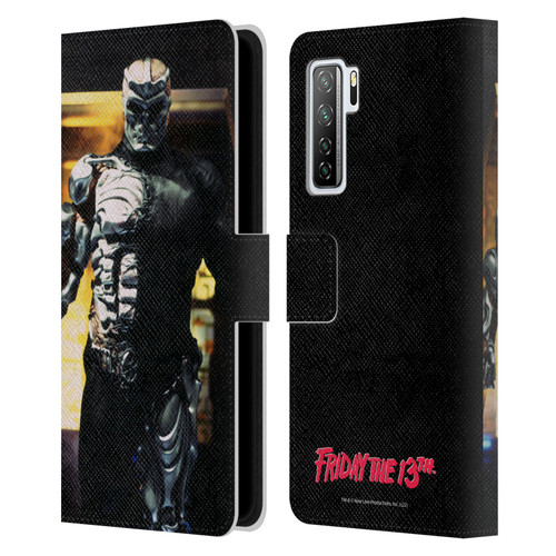 Friday the 13th: Jason X Graphics Jason Cyborg Leather Book Wallet Case Cover For Huawei Nova 7 SE/P40 Lite 5G
