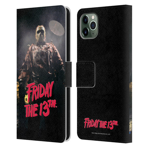 Friday the 13th: Jason X Comic Art And Logos Jason Voorhees Leather Book Wallet Case Cover For Apple iPhone 11 Pro Max