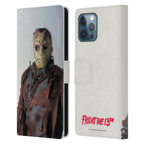 Friday the 13th: Jason X Comic Art And Logos Jason Leather Book Wallet Case Cover For Apple iPhone 12 Pro Max