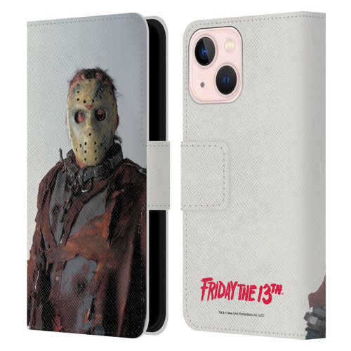 Friday the 13th: Jason X Comic Art And Logos Jason Leather Book Wallet Case Cover For Apple iPhone 13 Mini