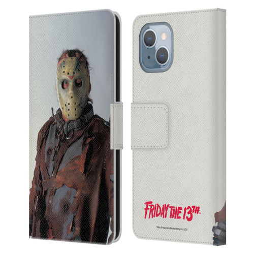 Friday the 13th: Jason X Comic Art And Logos Jason Leather Book Wallet Case Cover For Apple iPhone 14