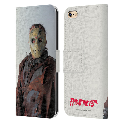 Friday the 13th: Jason X Comic Art And Logos Jason Leather Book Wallet Case Cover For Apple iPhone 6 / iPhone 6s