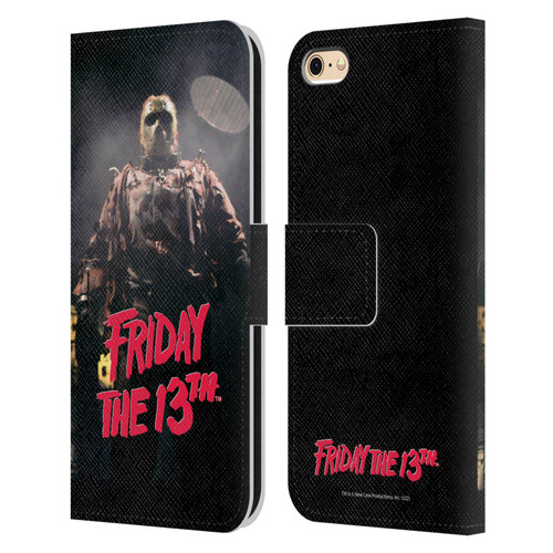 Friday the 13th: Jason X Comic Art And Logos Jason Voorhees Leather Book Wallet Case Cover For Apple iPhone 6 / iPhone 6s