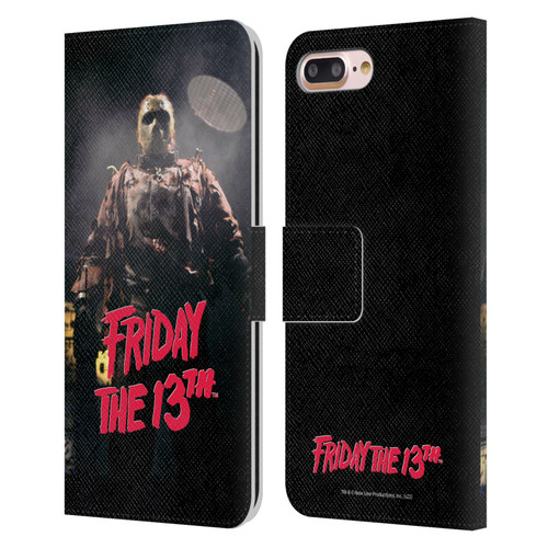 Friday the 13th: Jason X Graphics Jason Voorhees Leather Book Wallet Case Cover For Apple iPhone 7 Plus / iPhone 8 Plus
