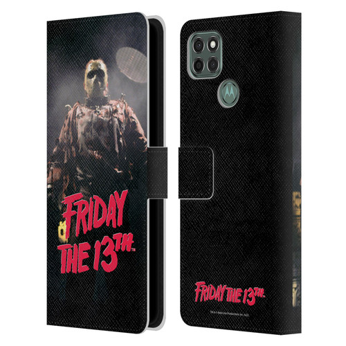 Friday the 13th: Jason X Comic Art And Logos Jason Voorhees Leather Book Wallet Case Cover For Motorola Moto G9 Power