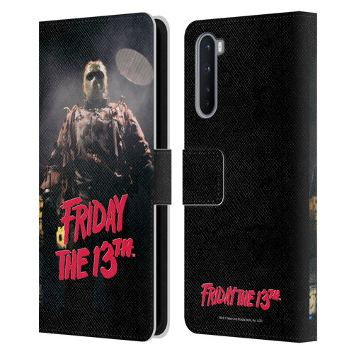 Friday the 13th: Jason X Comic Art And Logos Jason Voorhees Leather Book Wallet Case Cover For OnePlus Nord 5G