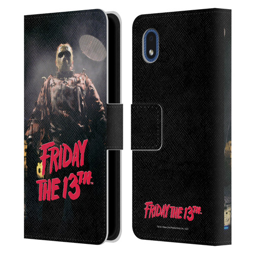 Friday the 13th: Jason X Comic Art And Logos Jason Voorhees Leather Book Wallet Case Cover For Samsung Galaxy A01 Core (2020)