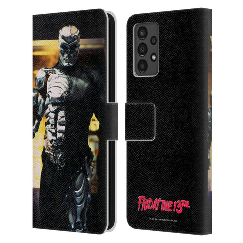 Friday the 13th: Jason X Comic Art And Logos Jason Cyborg Leather Book Wallet Case Cover For Samsung Galaxy A13 (2022)