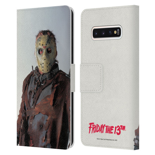 Friday the 13th: Jason X Comic Art And Logos Jason Leather Book Wallet Case Cover For Samsung Galaxy S10