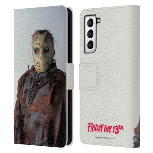 Friday the 13th: Jason X Comic Art And Logos Jason Leather Book Wallet Case Cover For Samsung Galaxy S21 5G